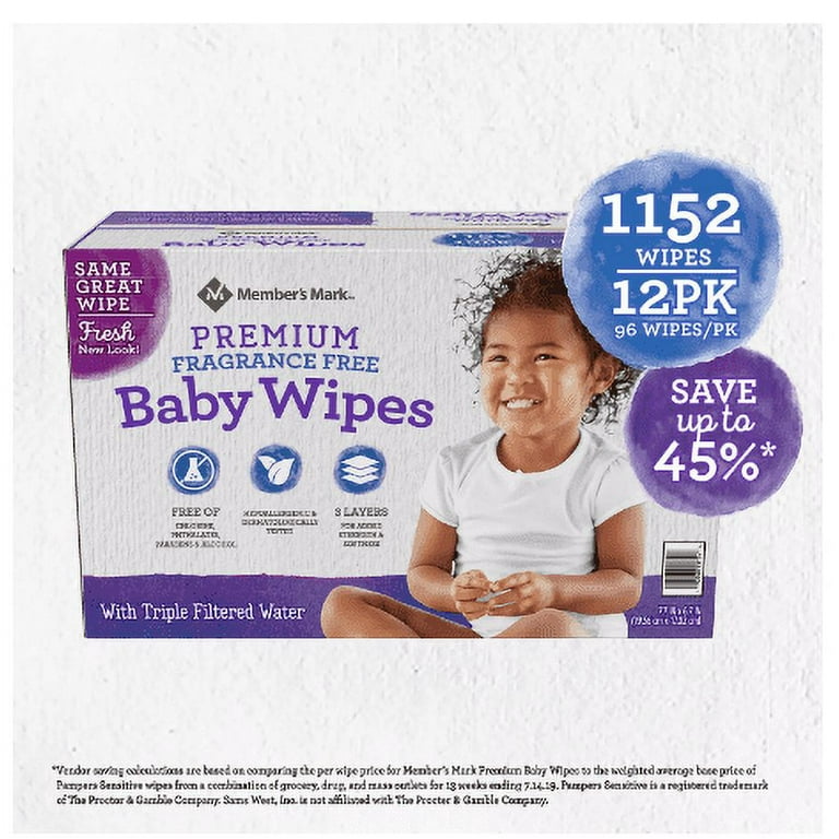 Premium Fragrance Free Baby Wipes (1152 ct.) 