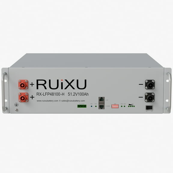 RUIXU 48V 100AH Lifepo4 Battery Smart Lithium Battery. 5120WH, Self-Heating. Built-in BMS, 6000  Deep Cycles Battery for RV, Solar, Home Energy Storage, Backup Power and Off-Grid.
