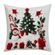 thumbnail image 1 of Ropa de cama, almohada y funda, manta, juego de fundas de almohada navideñas con renos y Papá Noel, ideales para decorar el sofá y el dormitorio. Una funda de almohada., 1 of 2
