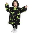 thumbnail image 6 of Wehilion 2-6YR Oversized Sweatshirt Hooded Blanket Sherpa Hoodie for Girls Boy Wearable Blanket Hoodie for Kids Toddlers, 6 of 6