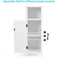 thumbnail image 7 of G3C17095LGLACER Small Cabinet, 1 Door & Adjustable Shelf, Multi-Room Storage - Bathroom, Living Room, Kitchen or Entryway, 12 x 12 x 31.5 inches (White), 7 of 7