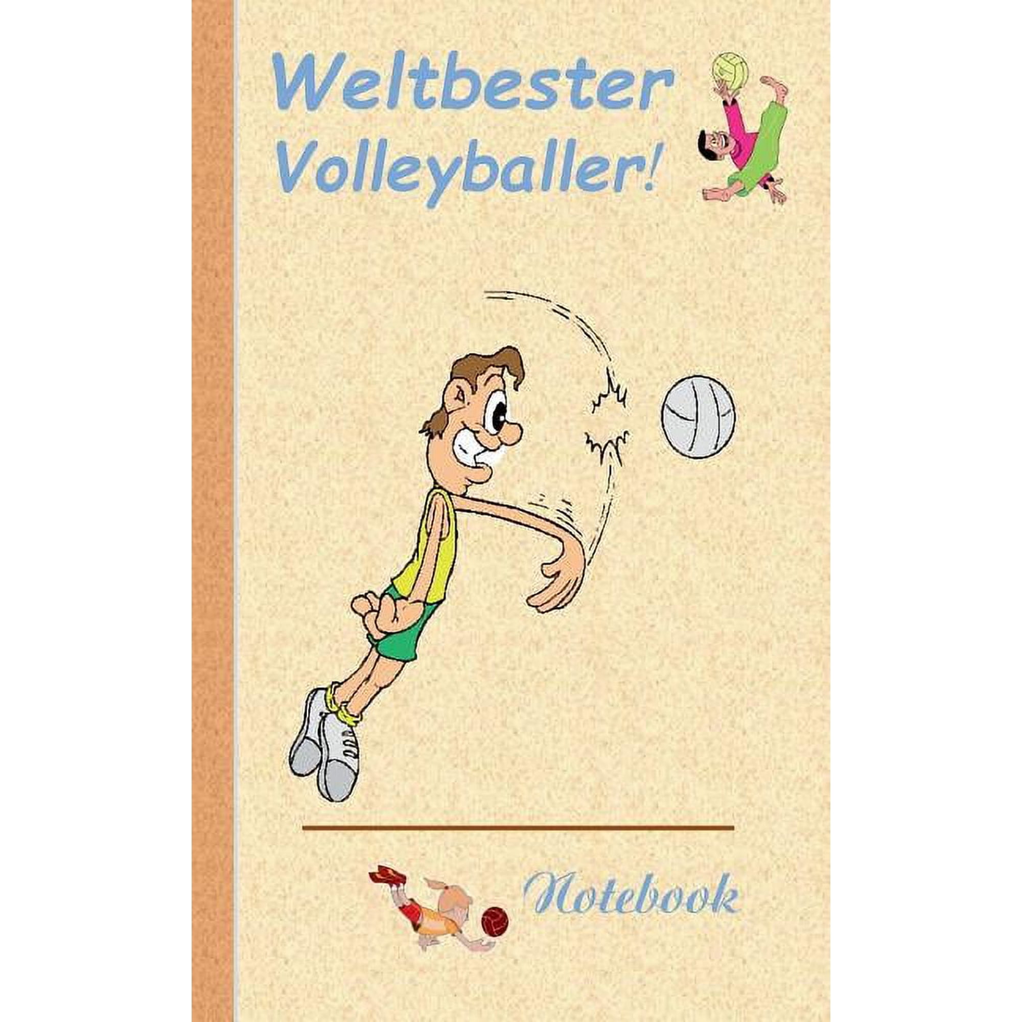 Weltbester Volleyballer: Motiv Notizbuch, Notebook, Einschreibbuch, Tagebuch, Kritzelbuch im praktischen Pocketformat, (Paperback)