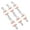 White, variant on 6PCS Baseball Bag Hook for Fence Acrylic Board Dugout Organizers for Bat Bag