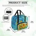 thumbnail image 6 of ZIATUBLE Sunflower Portable Tote Bag Oil Painting Organizer Bag with Zipper Universal Sewing Machine Organizer and Storage Large Capacity Sewing Machine Cases for Home Sewing Classes, 6 of 7