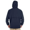 thumbnail image 2 of UltraClub Men's Microfiber Hooded Zip-Front Solid Jacket 8908, 2 of 2