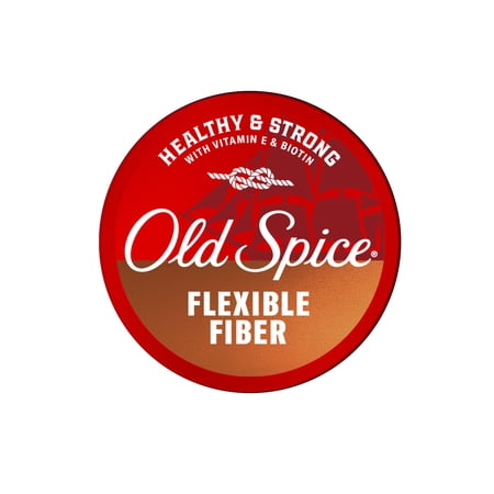 Old Spice Flexible Fiber Pomade for Men Healthy and Strong with Vitamin E and Biotin Low Hold Low Shine 2.22 oz