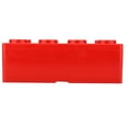 thumbnail image 4 of Caja de almacenamiento de herramientas de maquillaje cosmético de escritorio, organizador de contenedores de bloques de construcción DIY, color rojo, 4 of 8