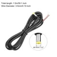 thumbnail image 2 of 5 piezas de conector macho de ángulo recto de 5.5mm x 2.1mm a cable desnudo para cámara de vigilancia de CC, 1.5m, 2 of 6