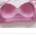 thumbnail image 6 of Arnsht Women's Lace Lingerie Plus Size Underwear Without Steel Ring Thin Cup Soft Comfort Breathable Daily Bra Purple 42/95, 6 of 6