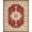 Red, Pattern 8, variant on ODIKA 8'x10' Washable Area Rug Alfombra Vintage Rig Abstract Border Throw Ornamental Framing for Dining Room, Large Office, Lounge, Non-Slip Chair-Friendly Mat