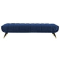 thumbnail image 3 of Modway Adept Performance Velvet Bench in Midnight Blue, 3 of 6