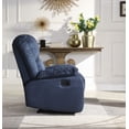 thumbnail image 5 of Microfiber Gliding Recliner, Blue, 5 of 7