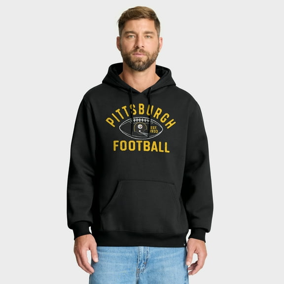 Men's Fanatics Black Pittsburgh Steelers Fumblerooski Legacy Pullover Hoodie