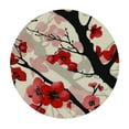 thumbnail image 2 of Nawypu  Japanese Style Flower Cherry Blossom Elastic Edged Tablecloth for Round Table, Non Slip Round Table Cover Outdoor Waterproof Tablecloth, 2 of 7
