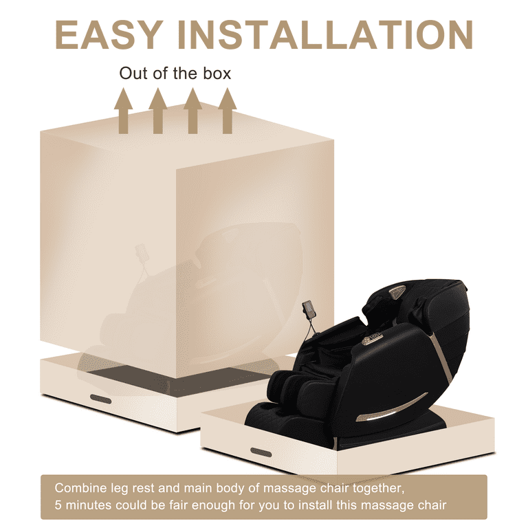 Muumblus Full Body Massage Chair, Spot Kneading, Heating
