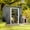 Gray, variant on Outdoor Storage Shed for Backyard, Asofer Metal Garden Shed with Sliding Lockable Doors, Brown