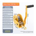 thumbnail image 2 of Small Hand Winch Heavy Duty Rope Crank Self-Locking Winch 1200 Lbs Small Hoist Two-Way Locking For Trailer Boat Or ATV Towing ,Multi Purpose, 2 of 7