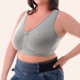 thumbnail image 4 of Bigersell Lace Push-Up Bra Women Seamless Push up Sports Bra Comfortable Breathable Tops Underwear Tall Size Full Coverage Bra, Style 11310, Gray 52C, 4 of 9