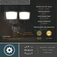 thumbnail image 4 of Bronze Integrated LED Motion Sensor Dusk to Dawn Outdoor Security Flood Light - 240 Degree - 85 Ft., 4 of 14