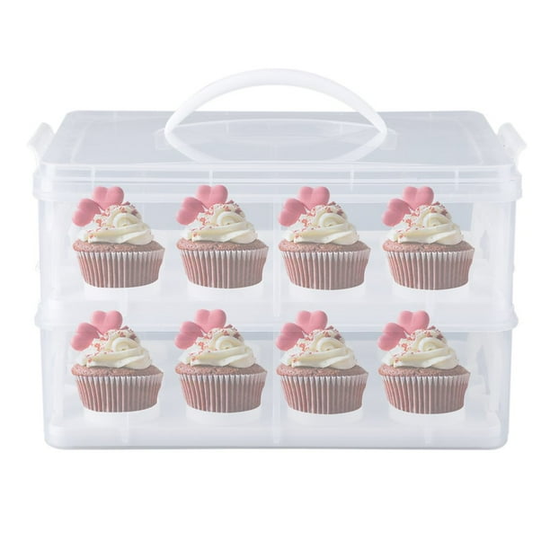 Containers Plastic Disposable High Dome Cupcake Boxes 1 Compartment Cupcake Holders Disposable