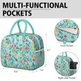 thumbnail image 6 of Womens Pioneer Flower Floral Print Pattern Lunch Box for Work,Insulated Lunch Bag for Women,Loncheras Para Mujer,Leakproof Adult Lunch Bag for Work,Beach,Travel,Picnic,Camping, 6 of 7
