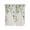 Sage Green Brown, variant on Tier Curtains 45 Inches Long, Eucalyptus Leaf Window Treatment Curtain Drapes, Watercolor Green Plant Vintage Country Window Half Privacy Curtains for Bedroom Bathroom, 42"x45", 2 Panels