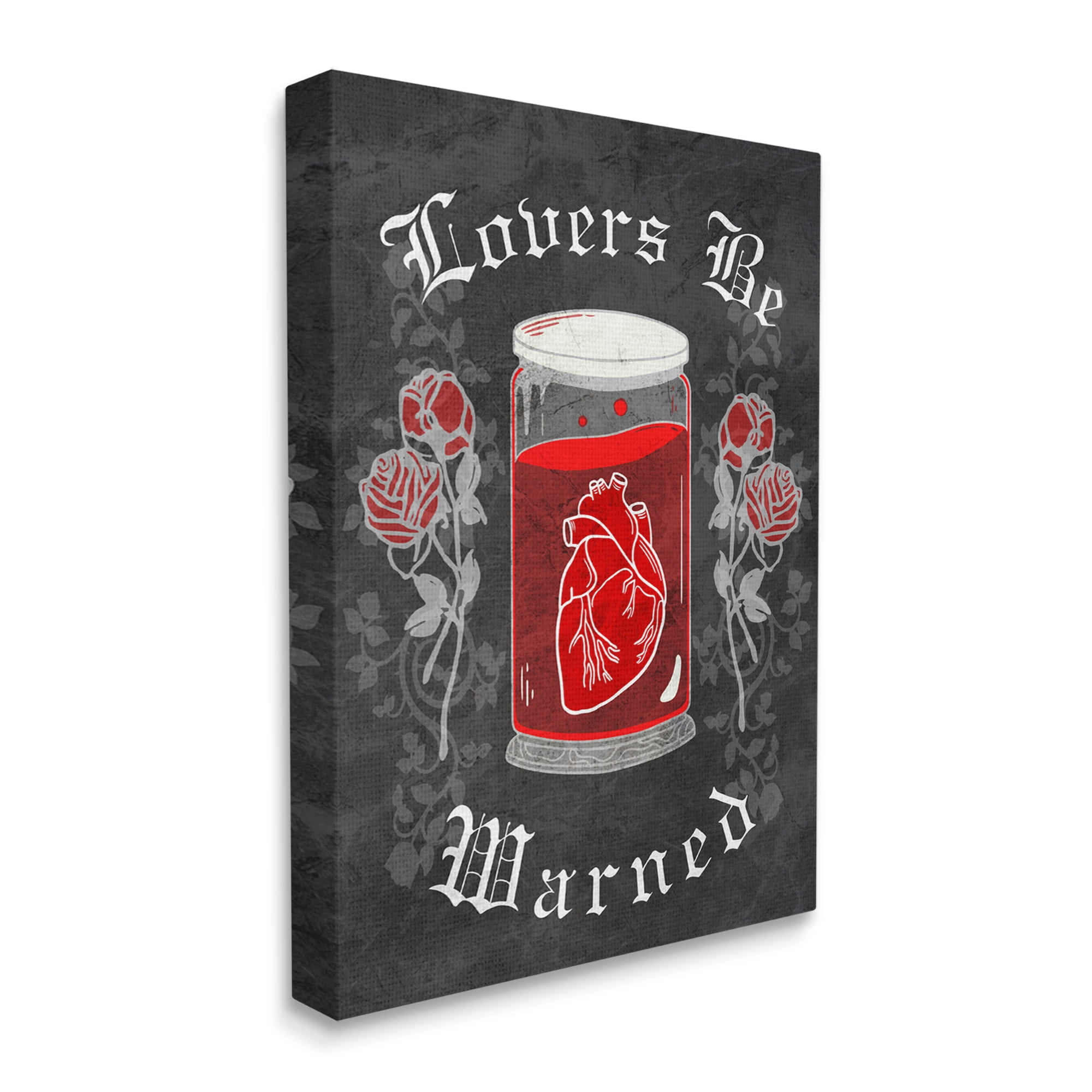 Stupell Industries Spooky Heart In Jar Holiday Painting Gallery Wrapped Canvas Print Wall Art, 30 x 40