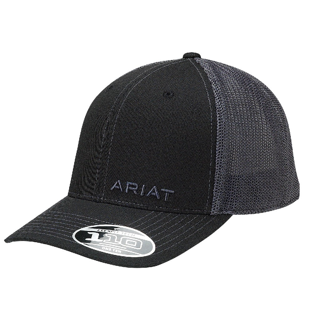 Ariat - Ariat Men's Flexfit Mesh Text Logo Cap Black OS - Walmart.com ...