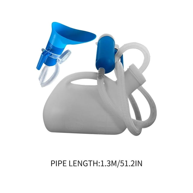 CUITING Pot Unisexe avec Couvercle et Entonnoir Bouteille de Pipi Portable pour Hommes et Femmes Grande Capacité Urinoirs Réutilisables Collection d'Urine d'Urgence pour Hôpital Maison Camping Voiture Voyage