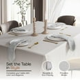 thumbnail image 2 of HEIRLOOM COMFORT Ash Grey Cloth Dinner Napkins (Set of 12), Diamond Weave, 16x16 Inch, 100% Cotton, Soft & Reusable Table Linen Napkin for Modern Dining, Formal Events & Everyday Table Setting, 2 of 7