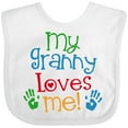 thumbnail image 3 of Inktastic My Granny Love Me Boys or Girls Baby Bib, 3 of 4