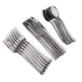 thumbnail image 1 of 2x18pcs / Lot Juego De Cubiertos De Plástico Desechables Grandes Tenedores Cuchillos Cucharas Plata, 1 of 8