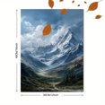 thumbnail image 3 of Majestic Snow-Capped Mountain Canvas Print, Nature Wall Art for Living Room Bedroom Office Study Cabin Lodge Decor, 3 of 8