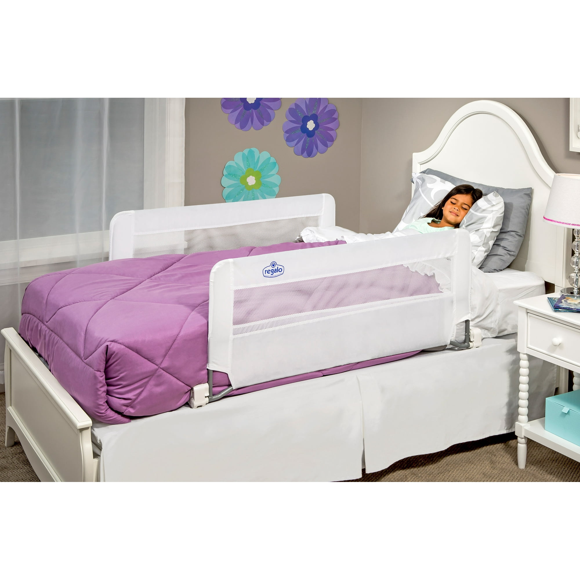 Double Sided Bed Rail Guard with Reinforced Anchor Safety 43" Long 20" Tall NeW eBay