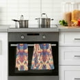 thumbnail image 4 of Yayeee 100% Cotton Hand Towels for Bathroom 16" x 28" Soft Absorbent Kitchen Towel, Colorful Abstract Eagle, 4 of 7