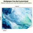 thumbnail image 3 of Peel and Stick Wallpaper Abstract watercolor wavy painting beautiful seaside colour tones Modern Art Wall Mural Decor Self Adhesive and Removable 100in x 144in, 3 of 8