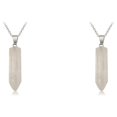 thumbnail image 1 of yingyy Hexagon Column Charm Exquisite Men Handmade Holiday Anniversary Hanging Pendants Pointed Colorful Crystal Chain White Crystal 2Set, 1 of 6