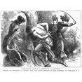 thumbnail image 2 of Vigilantes 1893. Nwoman Vigilantes Whipping A Man For Slandering Their Friend. Wood Engraving 1893. Print by, 2 of 4