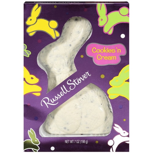 Russell Stover Easter Cookies N Cream Rabbit, 7 Oz.