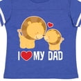thumbnail image 4 of Inktastic Fathers Day I Love My Dad Boys Lion Boys or Girls Toddler T-Shirt, 4 of 5