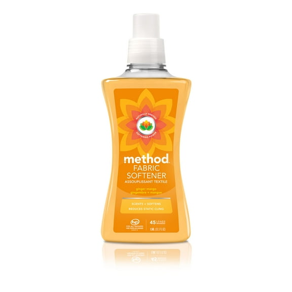 Method Fabric Softener, Ginger Mango, 53.5  fl oz, 45 Loads