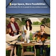 thumbnail image 5 of QinaQin 12X12 FT Canopy Tent,Pop Up Gazebo One-Push Setup with 4 SandBags,Mosquito Netting & Height Adjustable for Backyard Parties and BBQs,Navy Blue,Navy Blue, 5 of 9