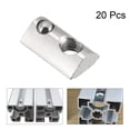 thumbnail image 4 of Unique Bargains Roll-In Spring M4 T Nut, Roll Ball Elastic Nuts for 2020 Series Aluminum Extrusion Profile, 20 Pcs, 4 of 5