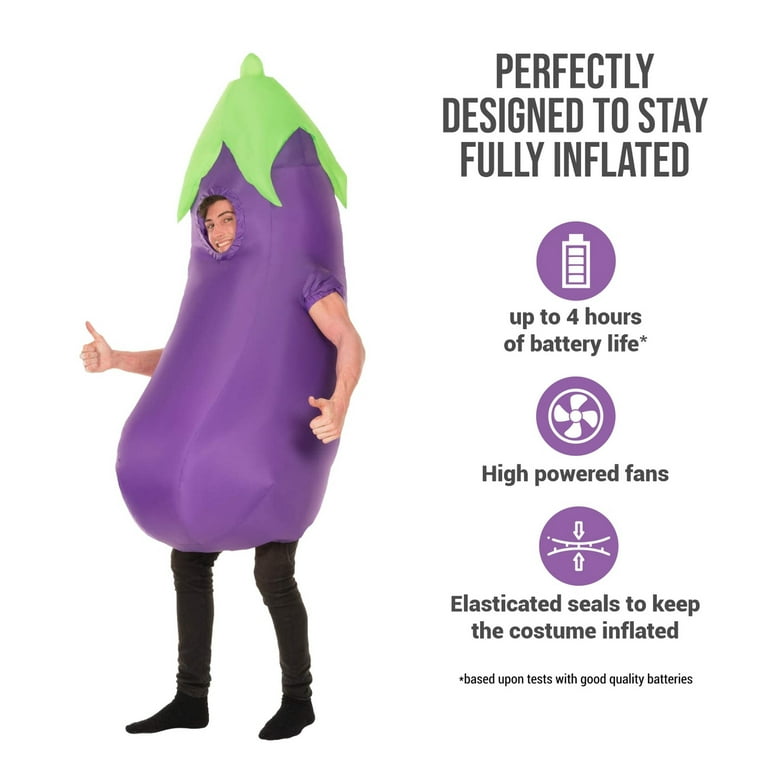 Aubergine Costume Adult Purple Aubergine Costume Adult Purple