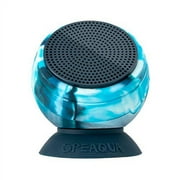 Speaqua - Functionally Waterproof, Floatable, Bluetooth Speaker with Built in Internal Storage (Up to 2,000 Songs) - Dual Pairing - Removable SuctionBarnacle Pro Series - Tidal Blue