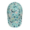 thumbnail image 2 of Kdxio Unisex Sea Life Pattern Baseball Cap Unisex Washed Classic Adjustable Hat, 2 of 5