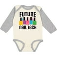 thumbnail image 3 of Inktastic Future Nail Tech Girls Long Sleeve Baby Bodysuit, 3 of 5