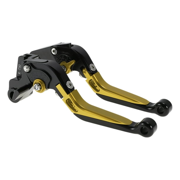Palancas de freno y embrague cortas y largas para Kawasaki Z1000SX 2017-2020, palanca de freno ajustable de motocicleta, aleación de aluminio, cabeza negra, mango tono dorado