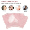 thumbnail image 3 of LOLIPPYY 4 Pairs Toe Separator Socks Cotton Pink Daily Wear Foot Protection For Women, 3 of 6