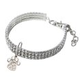 thumbnail image 1 of Agiferg Mini Pet Dog Bling Chocker Collars Fancy Dog Footprint Rhinestone Necklace, 1 of 1